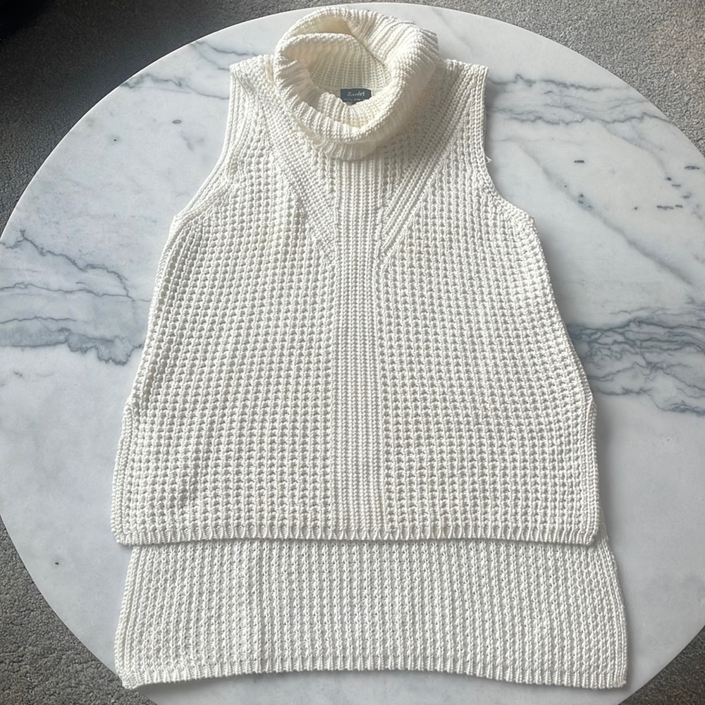 Bardot Cowl Neck Knit Sweater Vest
